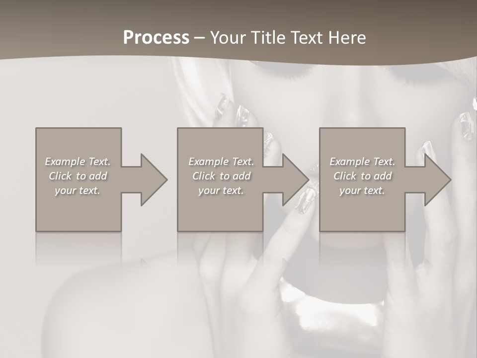 Sexy Jewelry Hair PowerPoint Template