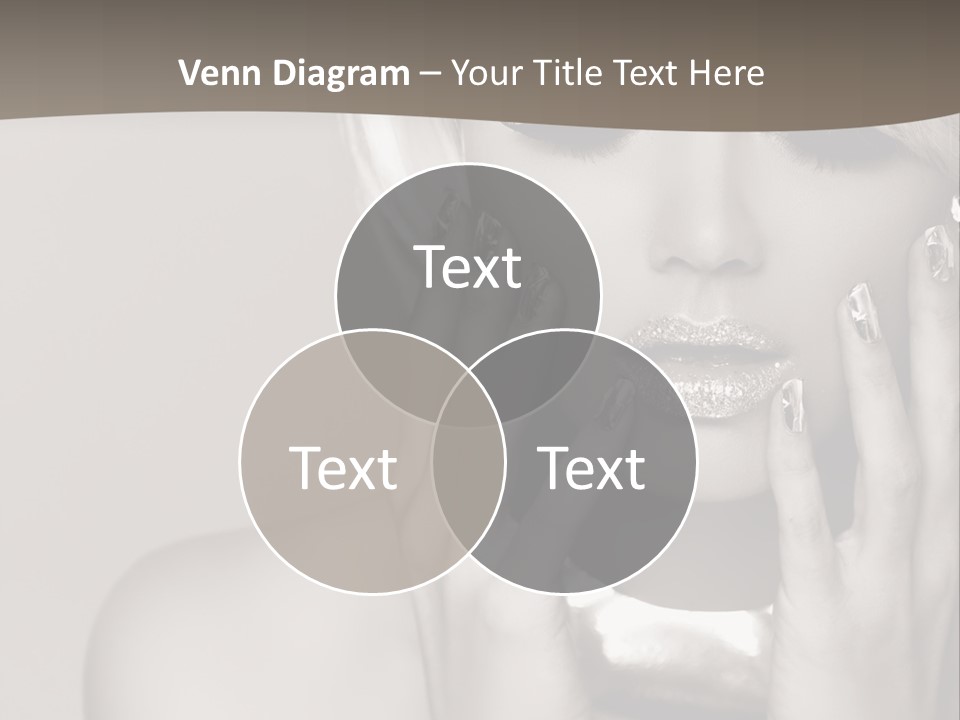 Sexy Jewelry Hair PowerPoint Template