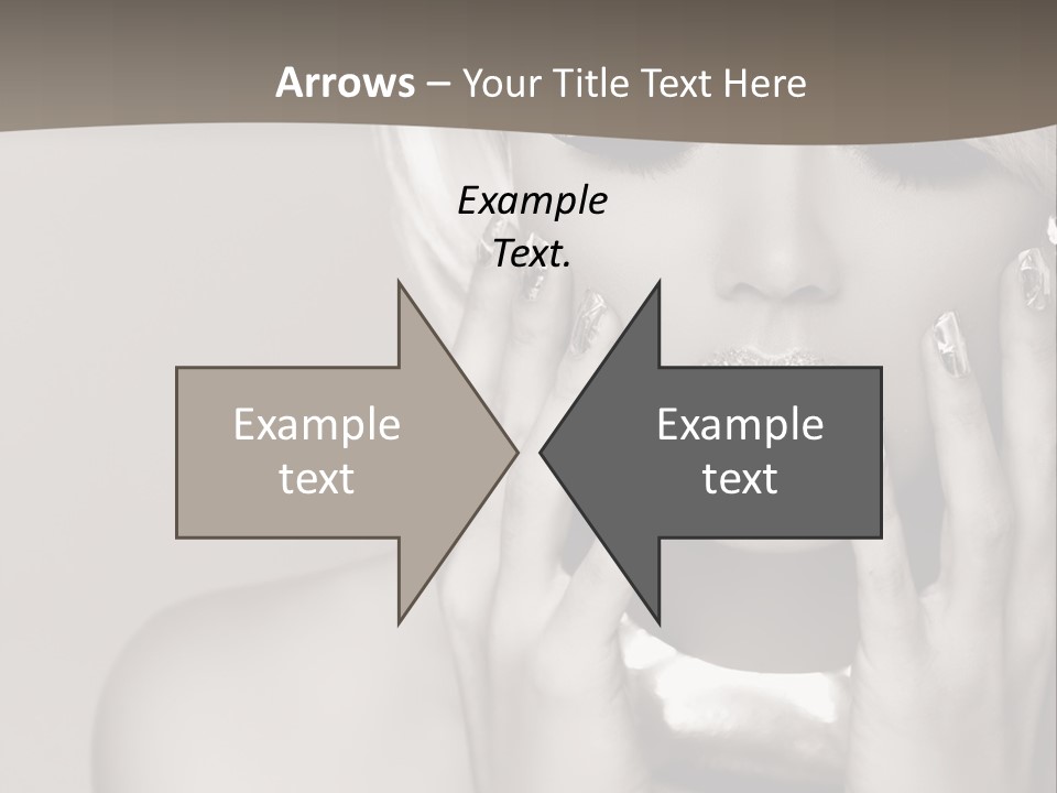 Sexy Jewelry Hair PowerPoint Template