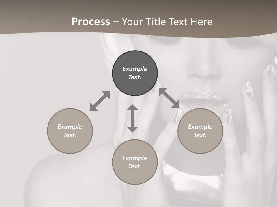 Sexy Jewelry Hair PowerPoint Template