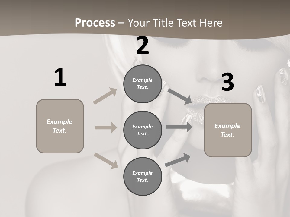 Sexy Jewelry Hair PowerPoint Template