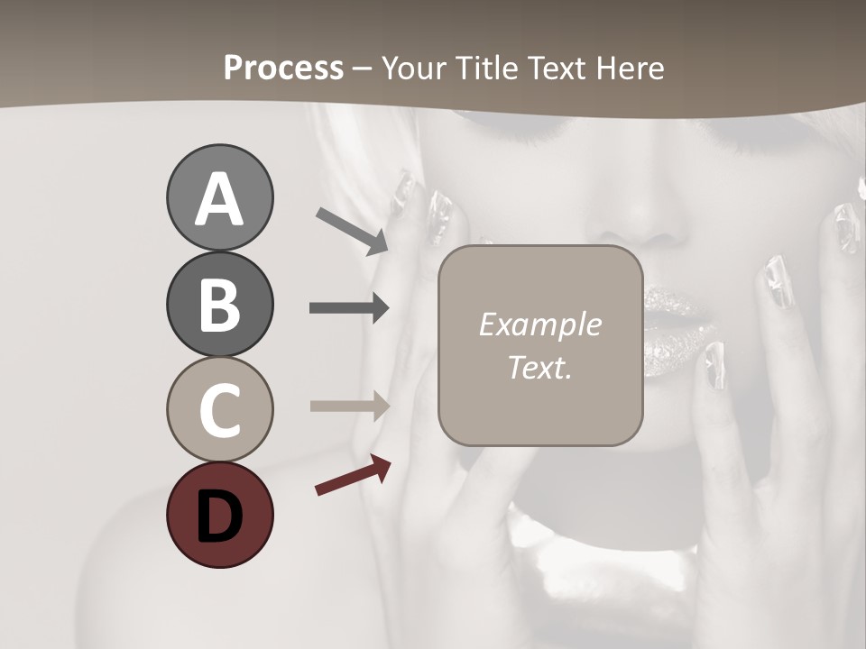 Sexy Jewelry Hair PowerPoint Template