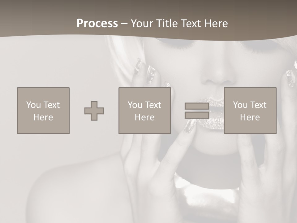 Sexy Jewelry Hair PowerPoint Template