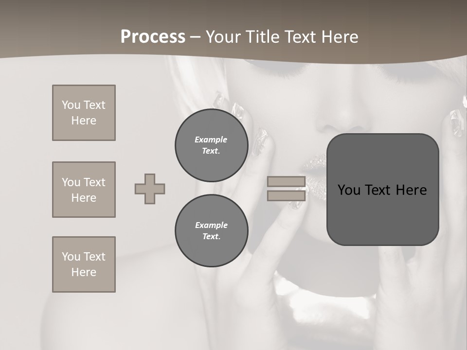 Sexy Jewelry Hair PowerPoint Template