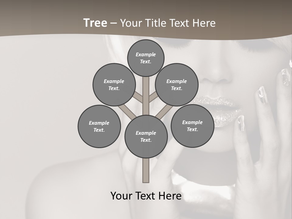 Sexy Jewelry Hair PowerPoint Template