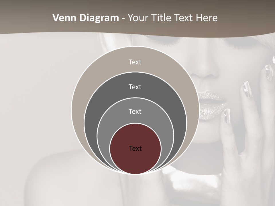 Sexy Jewelry Hair PowerPoint Template