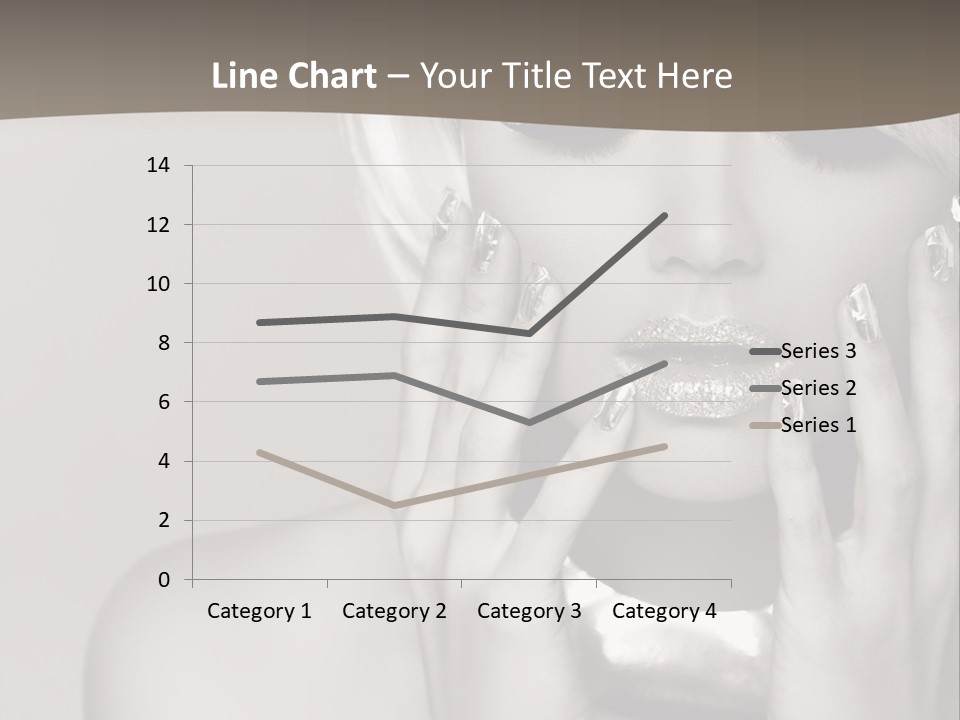 Sexy Jewelry Hair PowerPoint Template