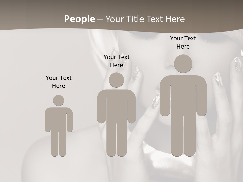 Sexy Jewelry Hair PowerPoint Template