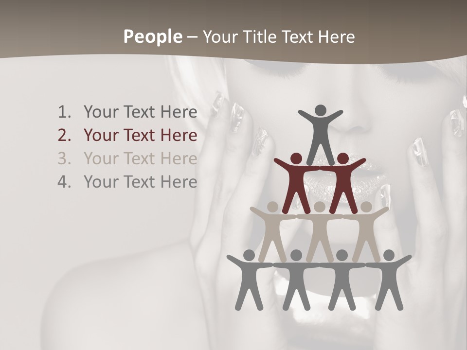 Sexy Jewelry Hair PowerPoint Template