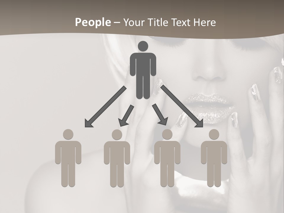 Sexy Jewelry Hair PowerPoint Template