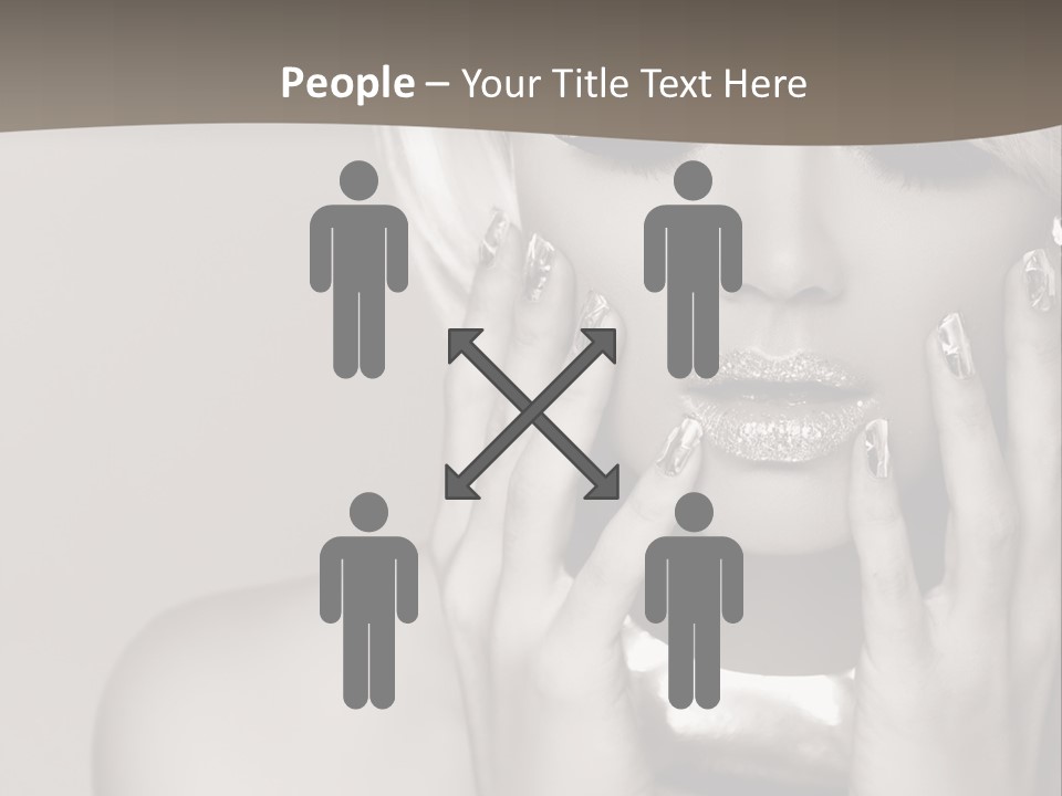 Sexy Jewelry Hair PowerPoint Template