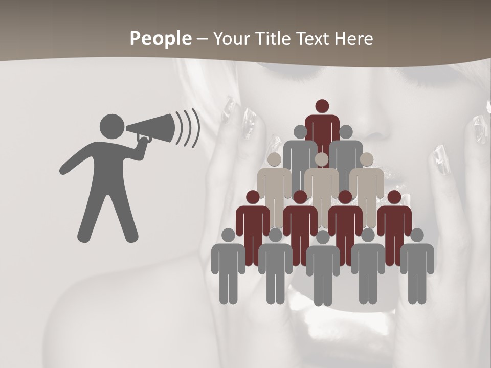 Sexy Jewelry Hair PowerPoint Template