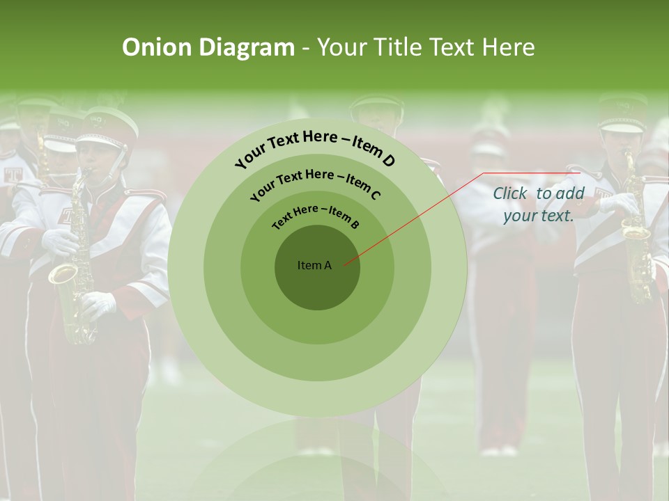 Cheerleader Marching Band PowerPoint Template