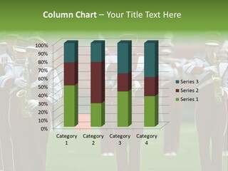Cheerleader Marching Band PowerPoint Template