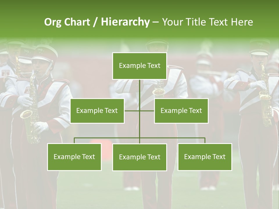 Cheerleader Marching Band PowerPoint Template