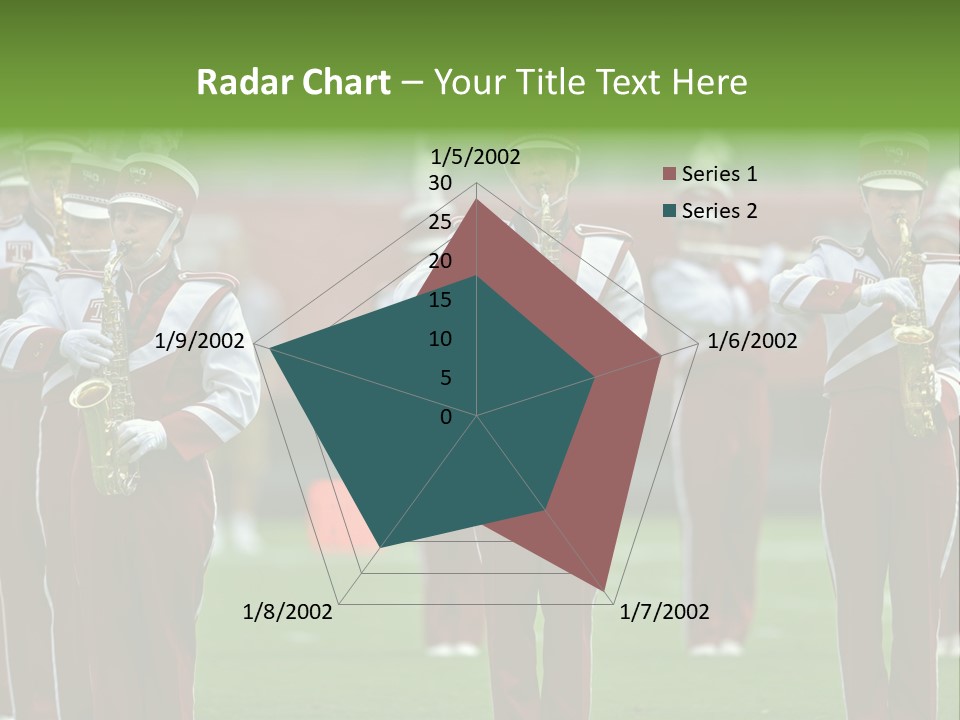 Cheerleader Marching Band PowerPoint Template
