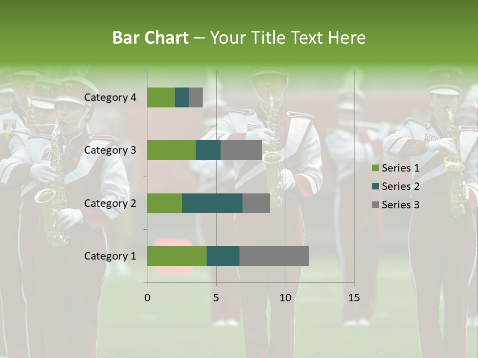 Cheerleader Marching Band PowerPoint Template