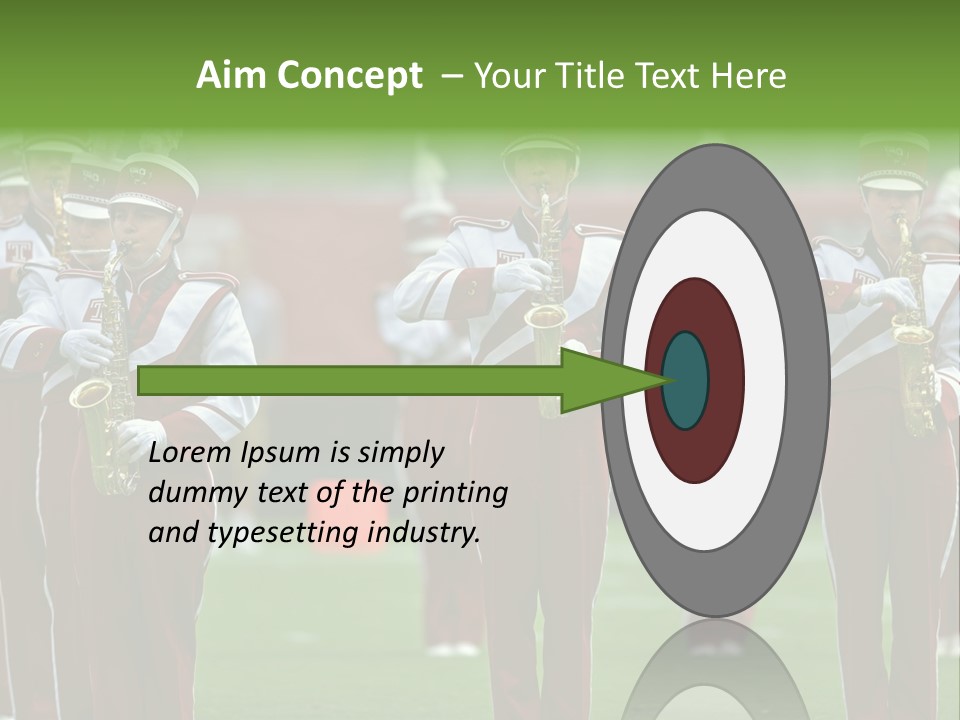 Cheerleader Marching Band PowerPoint Template