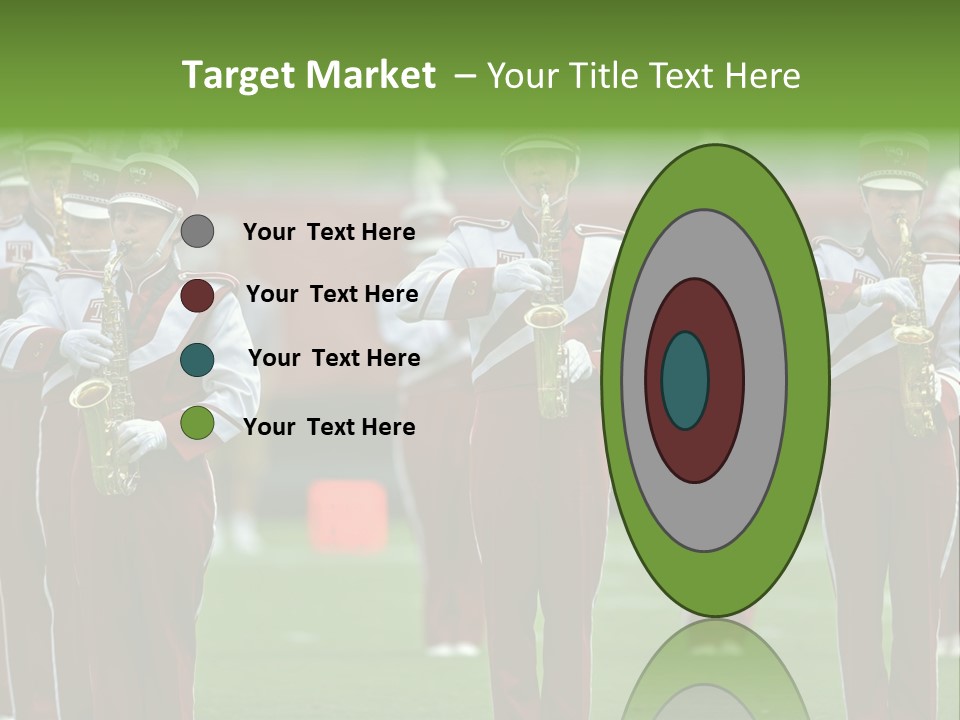 Cheerleader Marching Band PowerPoint Template