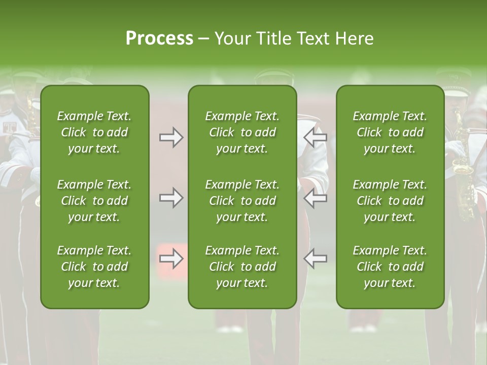 Cheerleader Marching Band PowerPoint Template