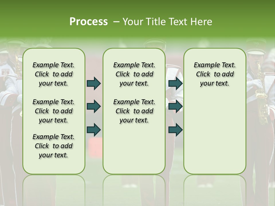 Cheerleader Marching Band PowerPoint Template