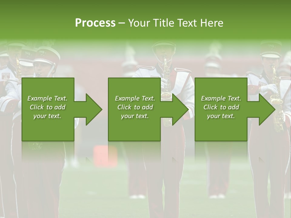 Cheerleader Marching Band PowerPoint Template