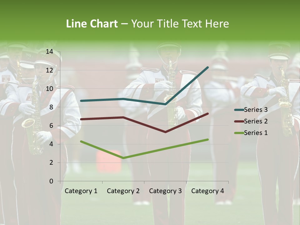 Cheerleader Marching Band PowerPoint Template