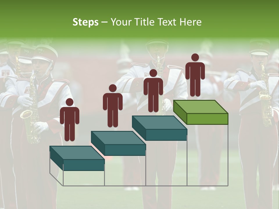 Cheerleader Marching Band PowerPoint Template