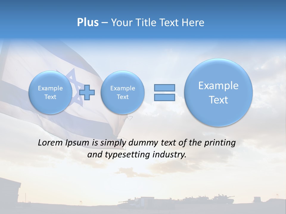 Rays Flag Idf PowerPoint Template