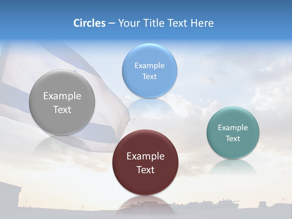 Rays Flag Idf PowerPoint Template