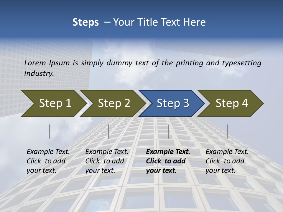 Aviv Downtown Telaviv PowerPoint Template