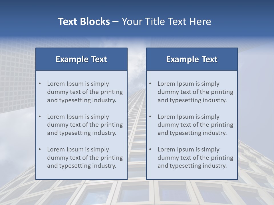 Aviv Downtown Telaviv PowerPoint Template