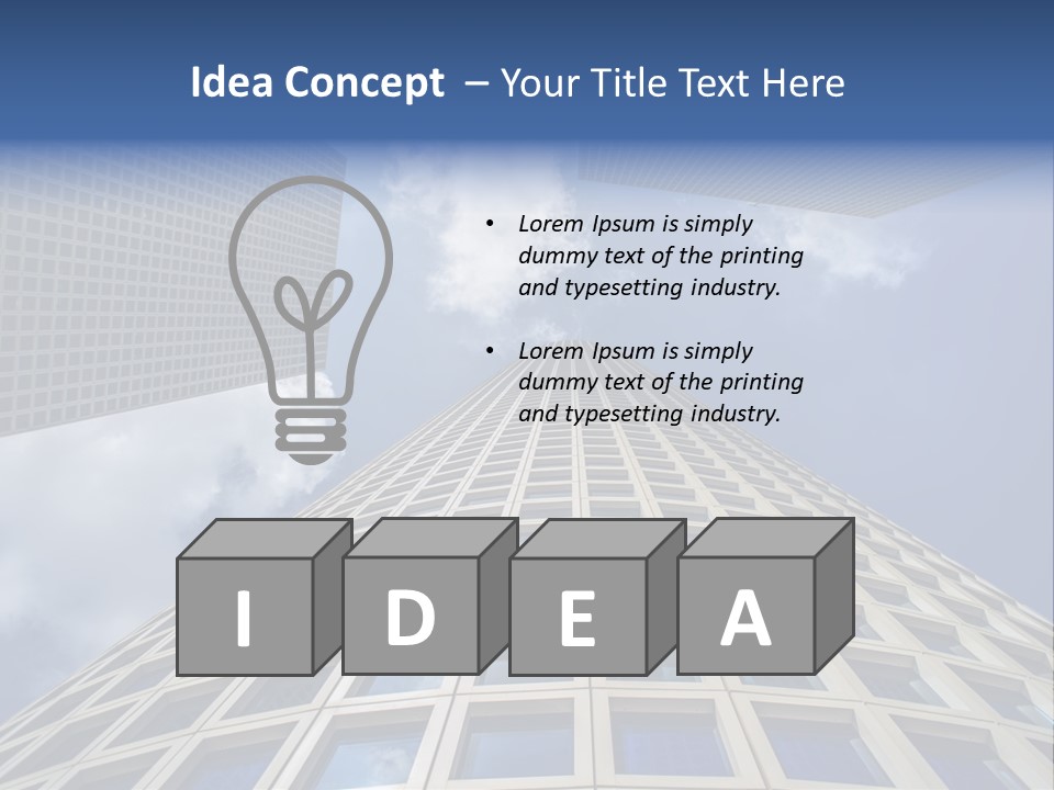 Aviv Downtown Telaviv PowerPoint Template