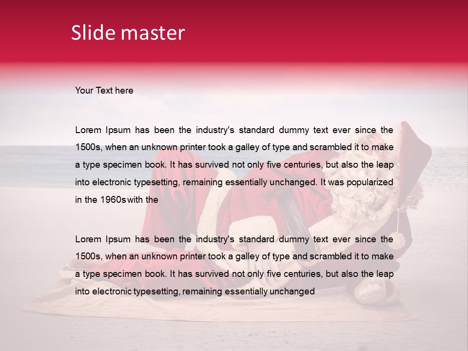 Santa Sky Man PowerPoint Template