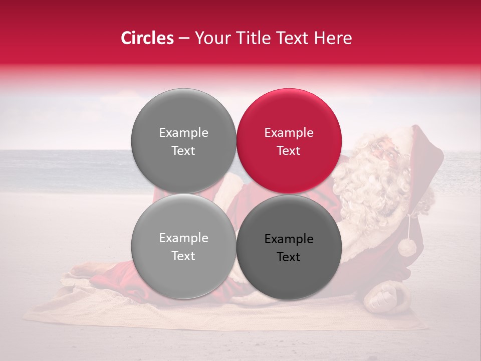 Santa Sky Man PowerPoint Template