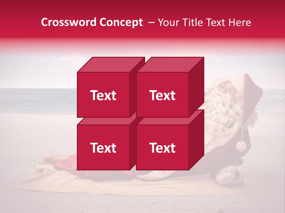 Santa Sky Man PowerPoint Template