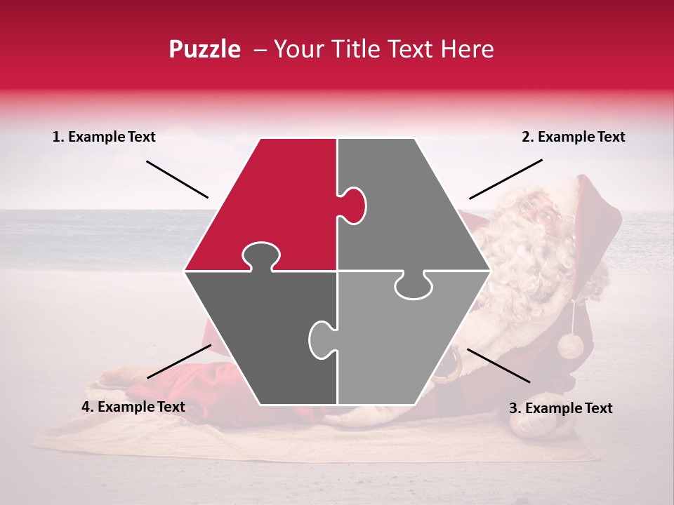 Santa Sky Man PowerPoint Template