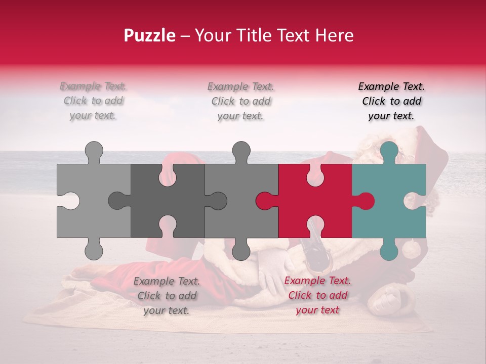 Santa Sky Man PowerPoint Template