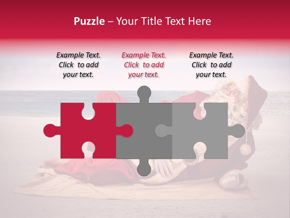 Santa Sky Man PowerPoint Template