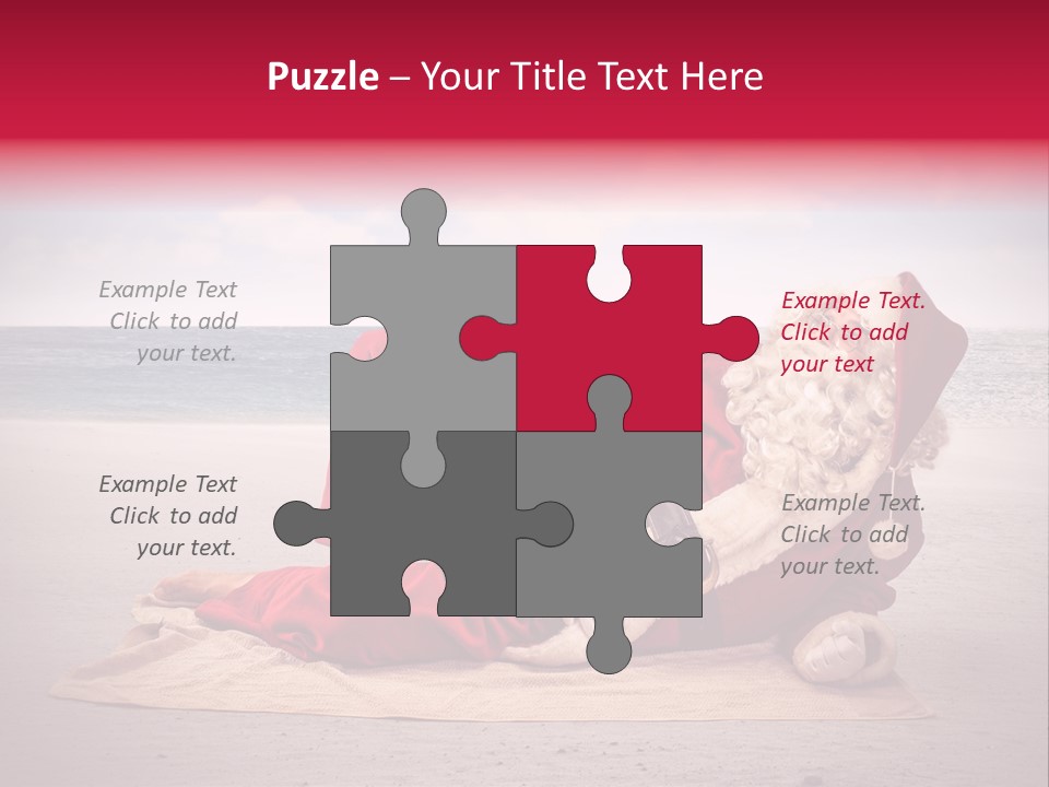 Santa Sky Man PowerPoint Template