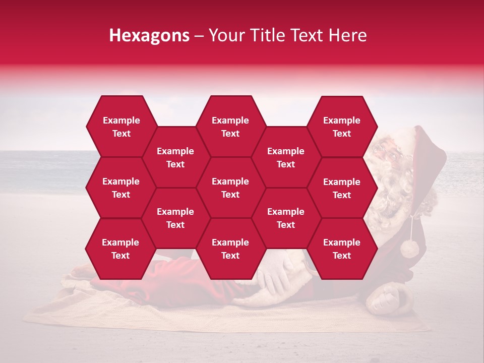 Santa Sky Man PowerPoint Template