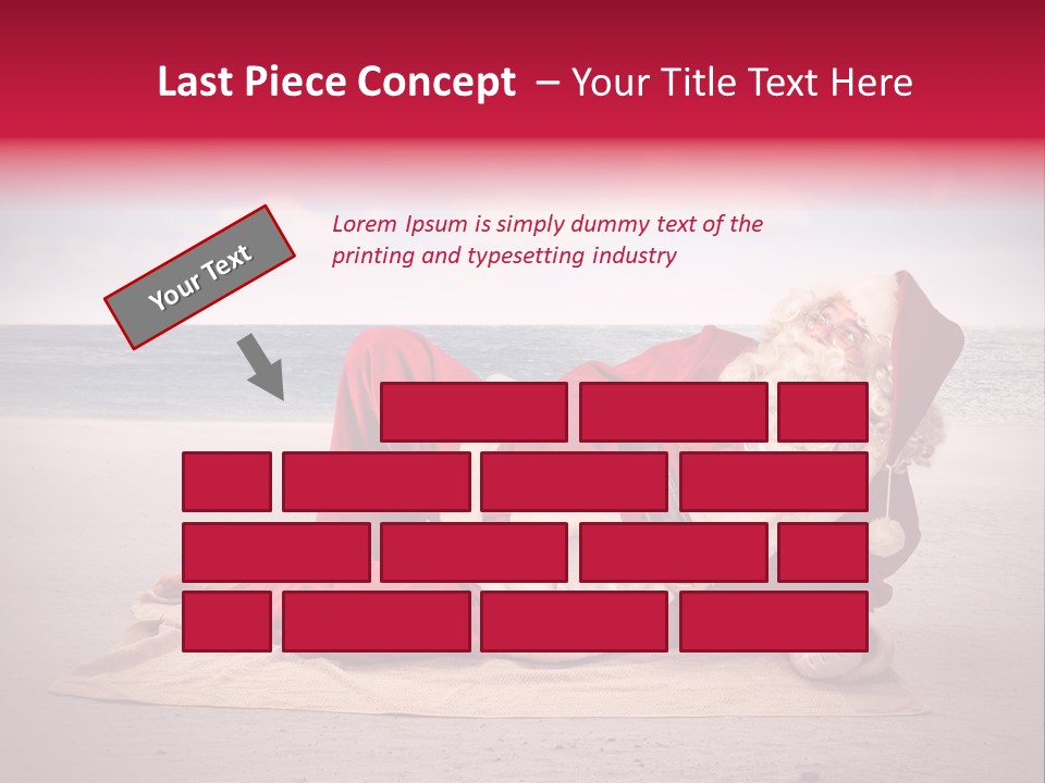 Santa Sky Man PowerPoint Template