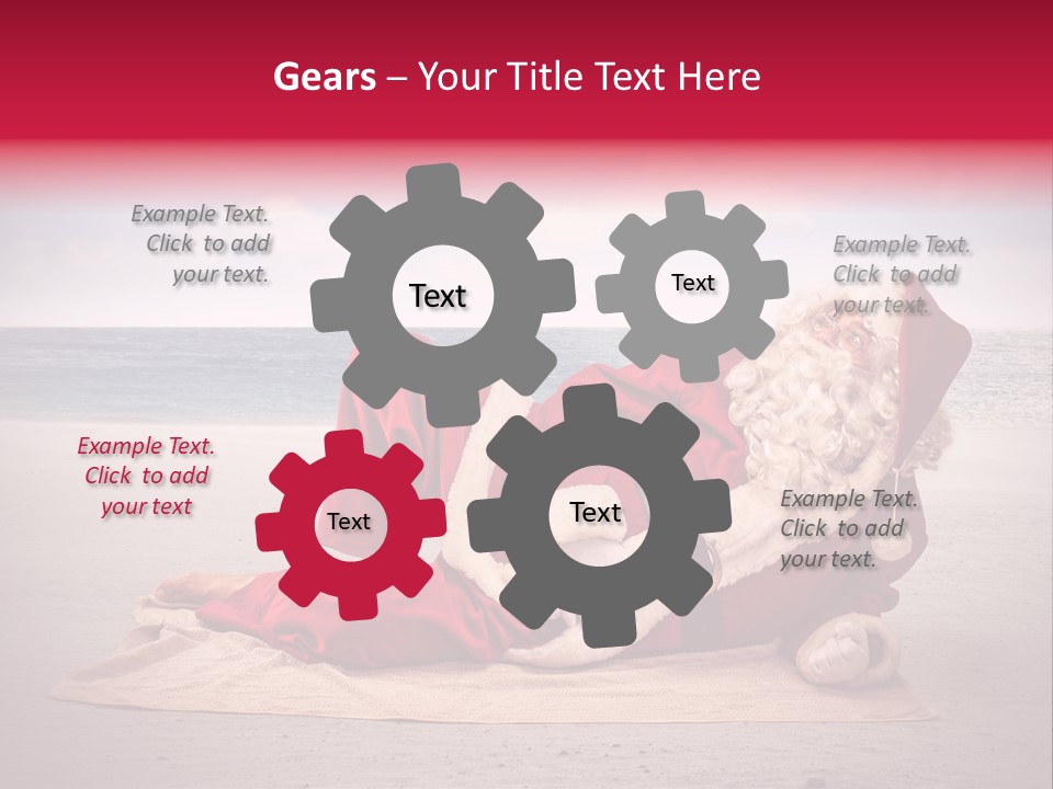 Santa Sky Man PowerPoint Template