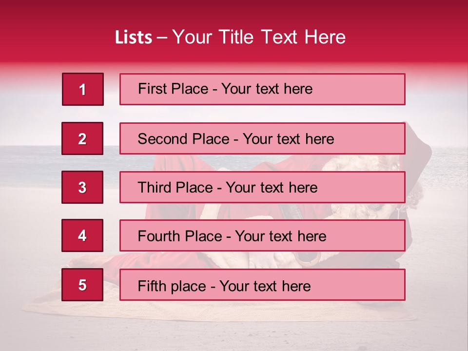 Santa Sky Man PowerPoint Template