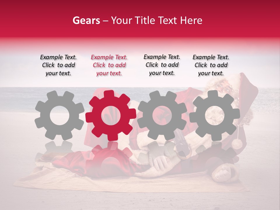 Santa Sky Man PowerPoint Template