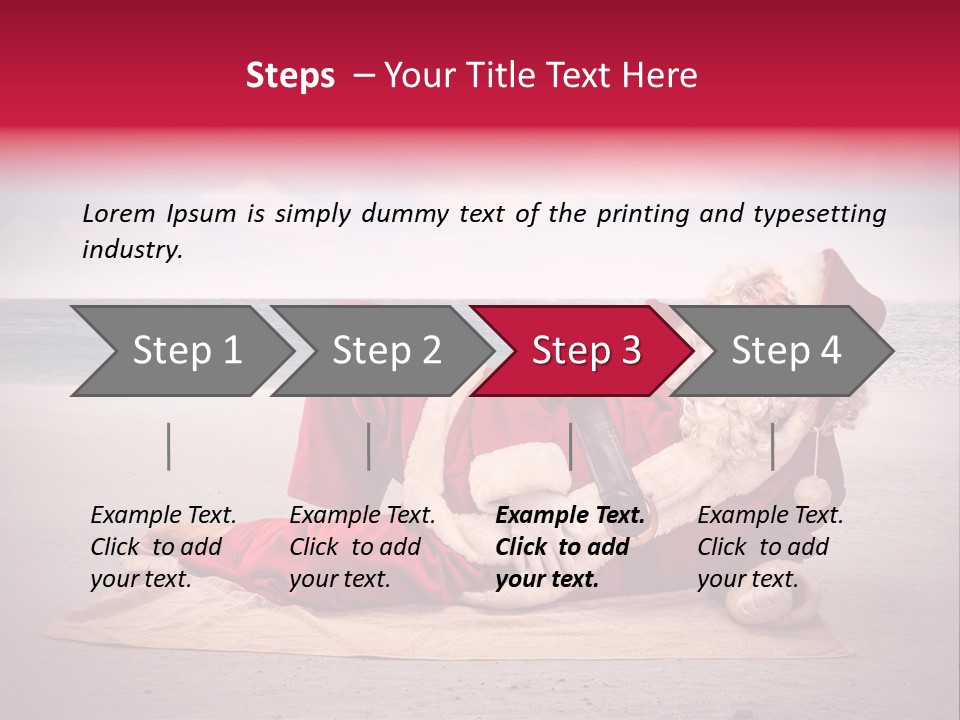 Santa Sky Man PowerPoint Template