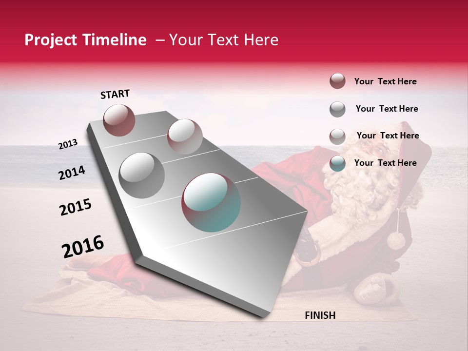 Santa Sky Man PowerPoint Template