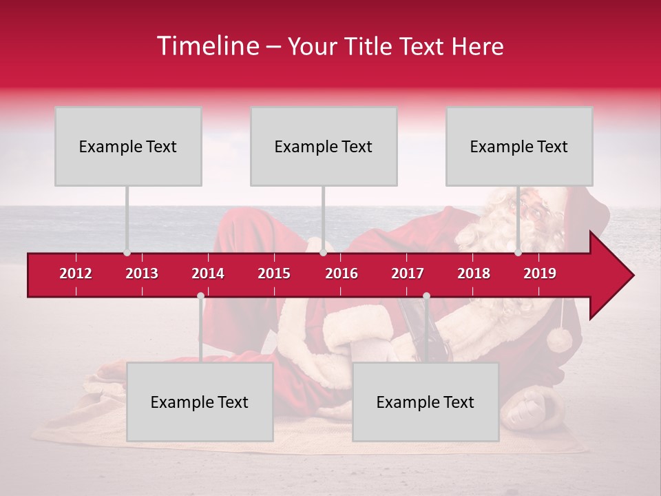 Santa Sky Man PowerPoint Template