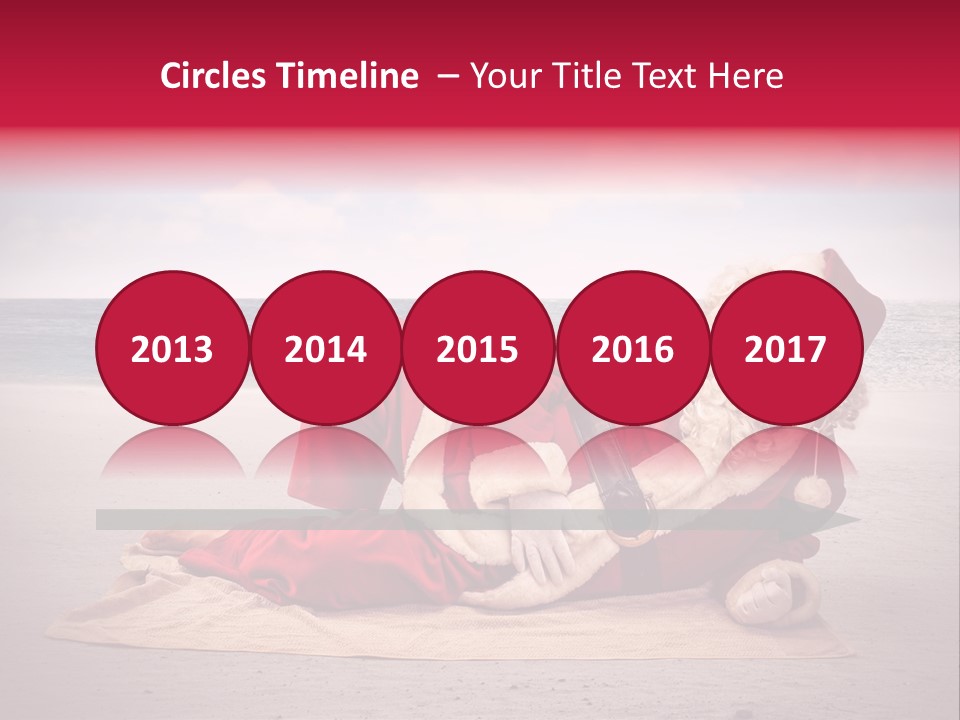 Santa Sky Man PowerPoint Template