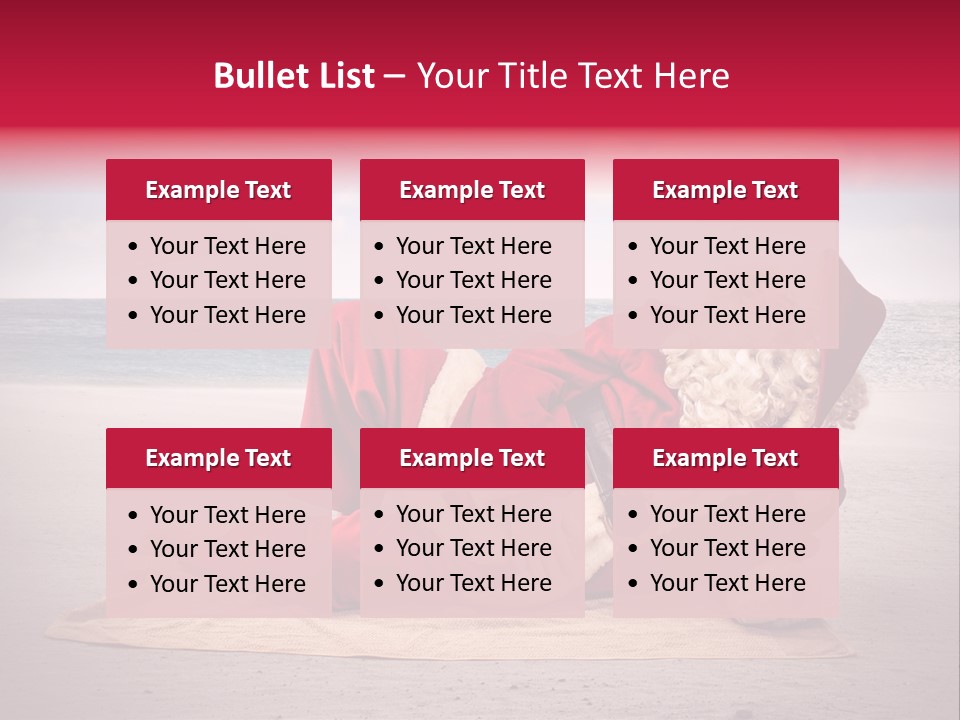 Santa Sky Man PowerPoint Template